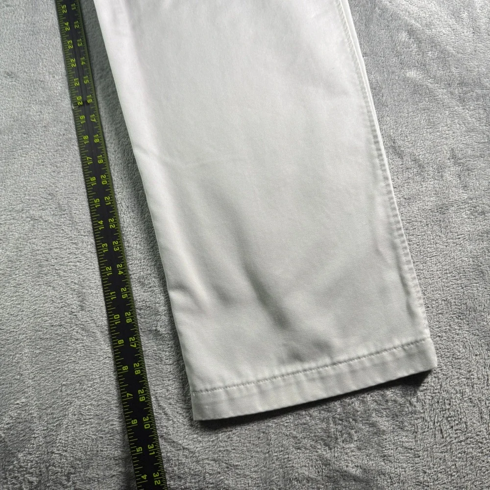 Nike Y2K Golf Flat Front Cotton Twill Chino Pants Mens 34x32 Stone Khaki - Picture 10 of 12